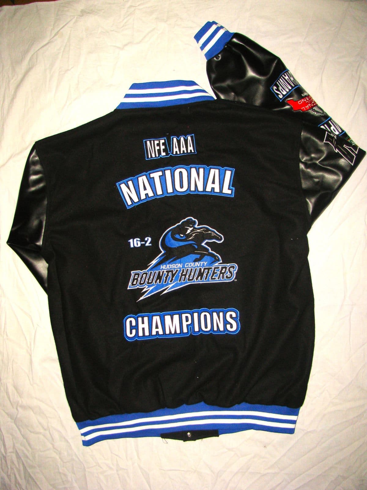 Letterman Jacket — Back — BOUNTY HUNTERS